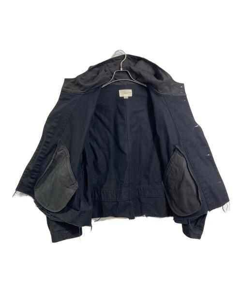 ZED（ジーイーディ）ZED (ジーイーディ) CUT OFF  OVERSIZE JACKET カットオフオーバーサイズジャケット　アウター　ライトアウター　USA製 ブラック サイズ:3の古着・服飾アイテム