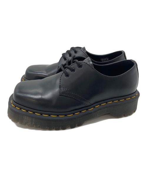 Dr.Martens（ドクターマーチン）Dr.Martens (ドクターマーチン) 1461ベックススクウェアード 1461 BEX SQUARED  スクエアトゥ　厚底 ブラック サイズ:UK3の古着・服飾アイテム