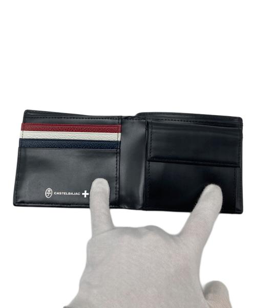 CASTELBAJAC（カステルバジャック）CASTELBAJAC (カステルバジャック) ラグレ2つ折り財布 ネイビー サイズ:実寸参照の古着・服飾アイテム