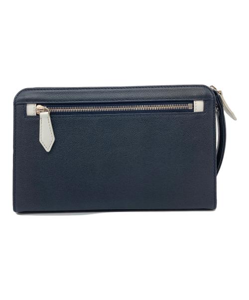 CASTELBAJAC（カステルバジャック）CASTELBAJAC (カステルバジャック) ハンドバッグ　セカンドバッグ　クラッチバッグ　日本製 ネイビー サイズ:実寸参照の古着・服飾アイテム