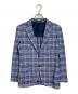 TAGLIATORE（タリアトーレ）の古着「ツイードテーラードジャケット　アウター　ライトアウター　ビジネス　カジュアル　イタリア製　チェック」｜ネイビー