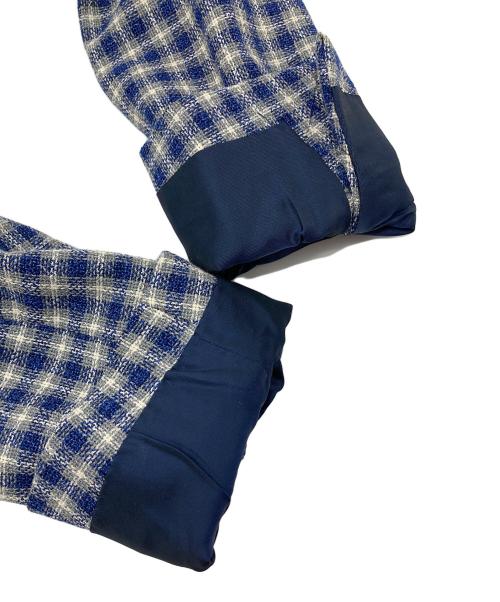 TAGLIATORE（タリアトーレ）TAGLIATORE (タリアトーレ) Brilla per il gusto (ブリッラ ペル イルグースト) ツイードテーラードジャケット　アウター　ライトアウター　ビジネス　カジュアル　イタリア製　チェック ネイビー サイズ:44/7の古着・服飾アイテム