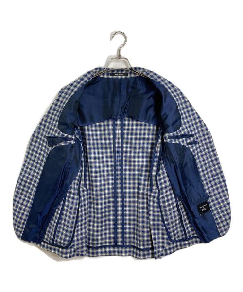 TAGLIATORE（タリアトーレ）TAGLIATORE (タリアトーレ) Brilla per il gusto (ブリッラ ペル イルグースト) ツイードテーラードジャケット　アウター　ライトアウター　ビジネス　カジュアル　イタリア製　チェック ネイビー サイズ:44/7の古着・服飾アイテム