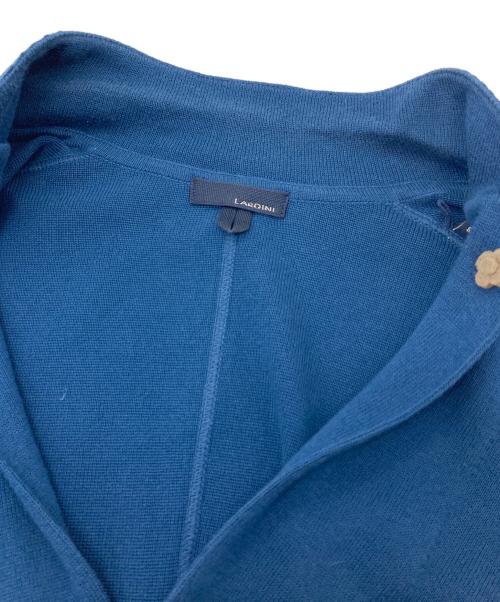 LARDINI（ラルディーニ）LARDINI (ラルディーニ) コットンミラノリブニットジャケット　アウター　ライトアウター　イタリア製 ネイビー サイズ:XSの古着・服飾アイテム