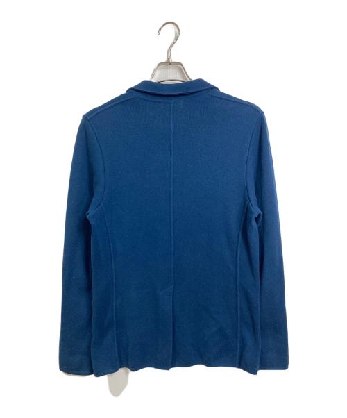 LARDINI（ラルディーニ）LARDINI (ラルディーニ) コットンミラノリブニットジャケット　アウター　ライトアウター　イタリア製 ネイビー サイズ:XSの古着・服飾アイテム
