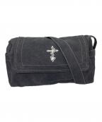 gibousギボス）の古着「CROSS SNAKE HOBO BAG ショルダーバッグ」｜グレー