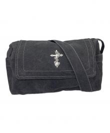 gibous（ギボス）の古着「CROSS SNAKE HOBO BAG ショルダーバッグ」｜グレー