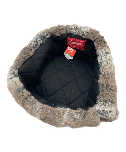 SUPREME（シュプリーム）SUPREME (シュプリーム) Faux Fur Ushanka Hat フェイクファー ウシャンカハット　帽子　24AW グレー×ブラック サイズ:MLサイズの古着・服飾アイテム