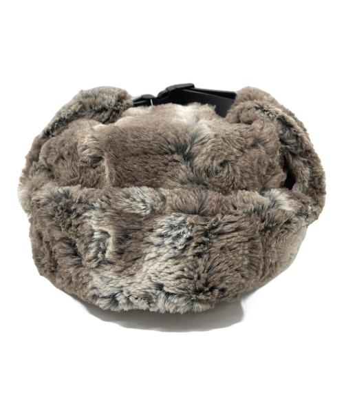 SUPREME（シュプリーム）SUPREME (シュプリーム) Faux Fur Ushanka Hat フェイクファー ウシャンカハット　帽子　24AW グレー×ブラック サイズ:MLサイズの古着・服飾アイテム