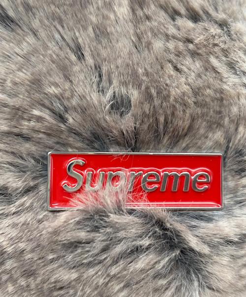 SUPREME（シュプリーム）SUPREME (シュプリーム) Faux Fur Ushanka Hat フェイクファー ウシャンカハット　帽子　24AW グレー×ブラック サイズ:MLサイズの古着・服飾アイテム