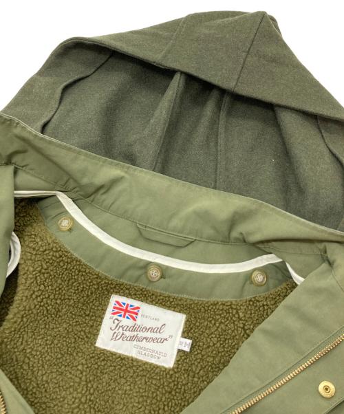 Traditional Weatherwear（トラディショナルウェザーウェア）Traditional Weatherwear (トラディショナルウェザーウェア) ORKENY WITH LINR オークニーブルゾン　アウター グリーン サイズ:32（実寸参照）の古着・服飾アイテム