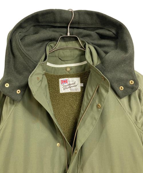 Traditional Weatherwear（トラディショナルウェザーウェア）Traditional Weatherwear (トラディショナルウェザーウェア) ORKENY WITH LINR オークニーブルゾン　アウター グリーン サイズ:32（実寸参照）の古着・服飾アイテム