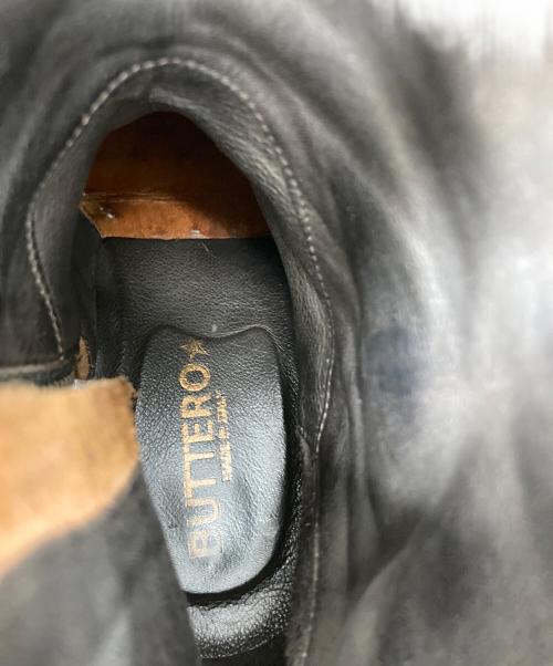 BUTTERO（ブッテロ）BUTTERO (ブッテロ) ムラ加工サイドジップブーツ　ショートブーツ　イタリア製 ブラウン サイズ:40の古着・服飾アイテム