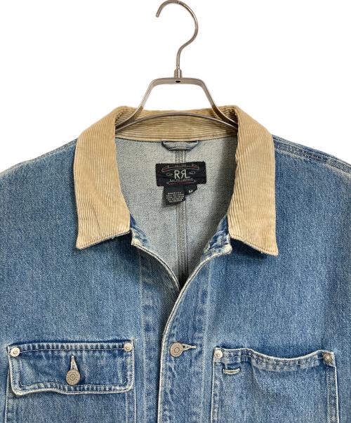 RRL（ダブルアールエル）RRL (ダブルアールエル) 【古着】90's 三ツ星 デニムカバーオール　デニムジャケット　アウター　ライトアウター　第一期 USA製  90年代 ブルー サイズ:Mの古着・服飾アイテム