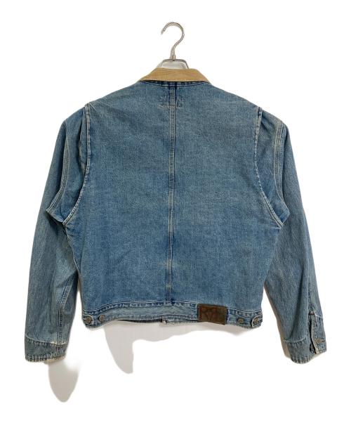 RRL（ダブルアールエル）RRL (ダブルアールエル) 【古着】90's 三ツ星 デニムカバーオール　デニムジャケット　アウター　ライトアウター　第一期 USA製  90年代 ブルー サイズ:Mの古着・服飾アイテム