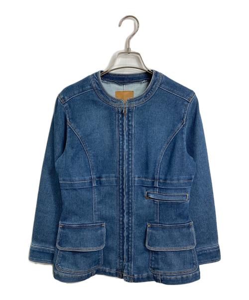 miss ashida（ミス アシダ）miss ashida (ミス アシダ) ウエストポイントストレッチデニムジャケット ブルー サイズ:7の古着・服飾アイテム