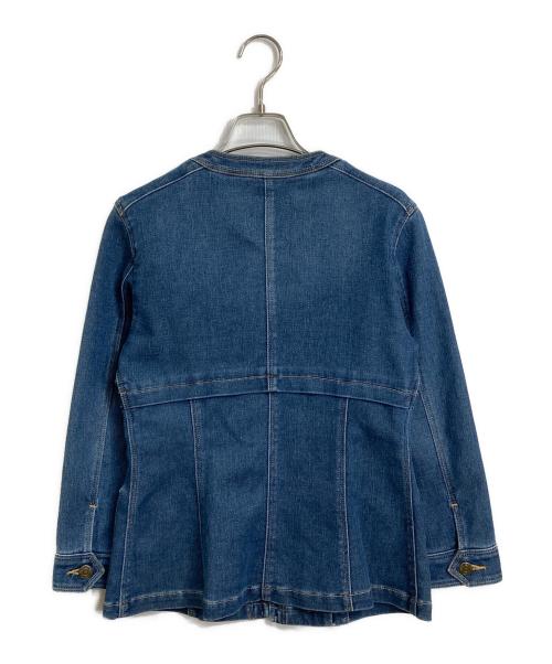 miss ashida（ミス アシダ）miss ashida (ミス アシダ) ウエストポイントストレッチデニムジャケット ブルー サイズ:7の古着・服飾アイテム