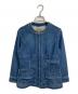 miss ashida（ミス アシダ）の古着「ウエストポイントストレッチデニムジャケット」｜ブルー