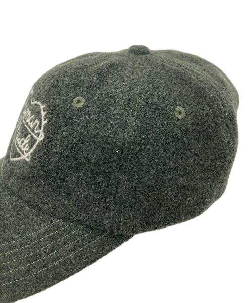 HUMAN MADE（ヒューマンメイド）HUMAN MADE (ヒューマンメイド) 6 パネル ウール キャップ　帽子 グリーン サイズ:実寸参照の古着・服飾アイテム
