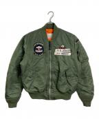 ALPHAアルファ）の古着「MA-1 コアスペック フライトジャケット」｜カーキ