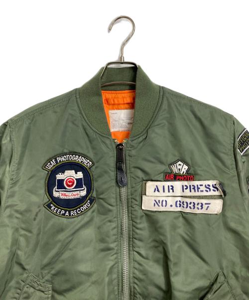 ALPHA（アルファ）ALPHA (アルファ) MA-1 コアスペック フライトジャケット カーキ サイズ:Mの古着・服飾アイテム