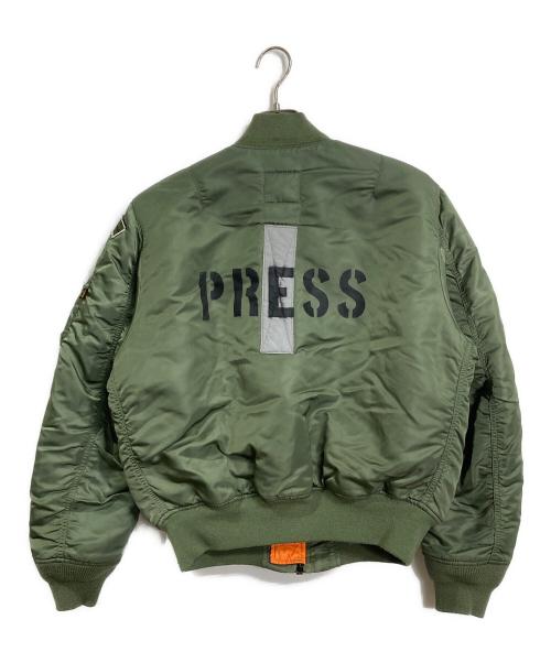 ALPHA（アルファ）ALPHA (アルファ) MA-1 コアスペック フライトジャケット カーキ サイズ:Mの古着・服飾アイテム