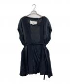 Maison Margiela×H&Mメゾンマルジェラ×エイチアンドエム）の古着「切替デザイン ワンピース　ビッグシルエット」｜ブラック