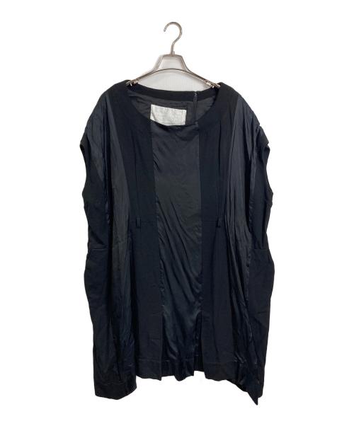 Maison Margiela（メゾンマルジェラ）Maison Margiela (メゾンマルジェラ) H&M (エイチアンドエム) 切替デザイン ワンピース　ビッグシルエット ブラック サイズ:FREEの古着・服飾アイテム