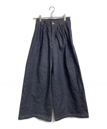 Lig.（リグドット）の古着「wide denim デニムワイドパンツ」｜インディゴ