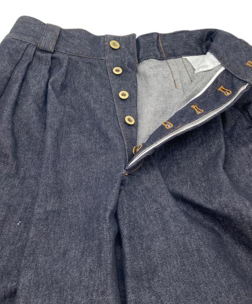 Lig.（リグドット）Lig. (リグドット) wide denim デニムワイドパンツ インディゴ サイズ:Mの古着・服飾アイテム