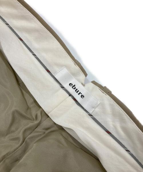 ebure（エブール）EBURE (エブール) センタープレス タックワイドパンツ ベージュ サイズ:36の古着・服飾アイテム