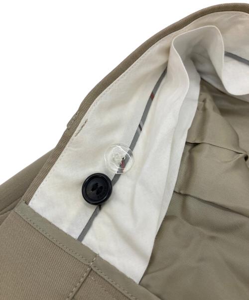 ebure（エブール）EBURE (エブール) センタープレス タックワイドパンツ ベージュ サイズ:36の古着・服飾アイテム