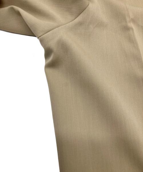 ebure（エブール）EBURE (エブール) センタープレス タックワイドパンツ ベージュ サイズ:36の古着・服飾アイテム