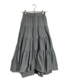 SHE TOKYO（シートーキョー）の古着「LISA ティアード スカート」｜グレー