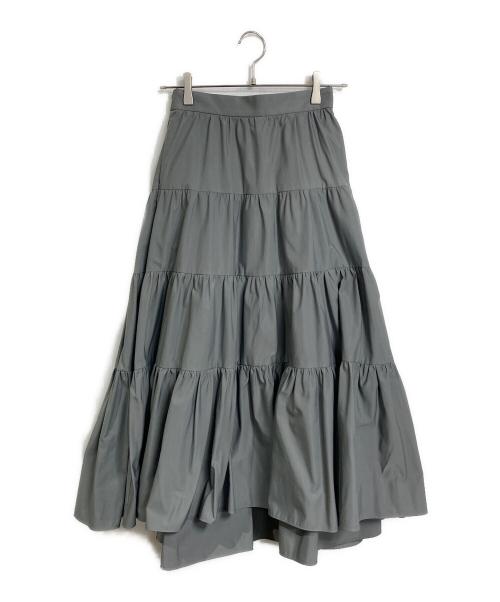 SHE TOKYO（シートーキョー）SHE Tokyo (シートーキョー) LISA ティアード スカート グレー サイズ:36の古着・服飾アイテム