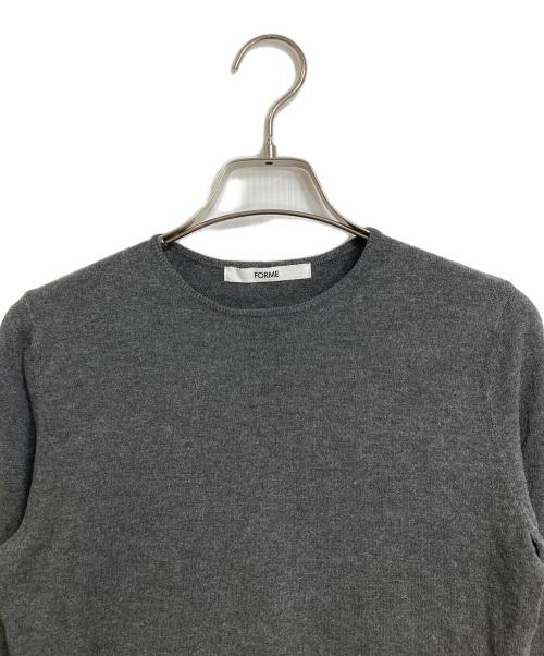 forme（フォルメ）forme (フォルメ) 24AW ストレッチニット　東原亜希・金子綾さんコラボ グレー サイズ:FREEの古着・服飾アイテム