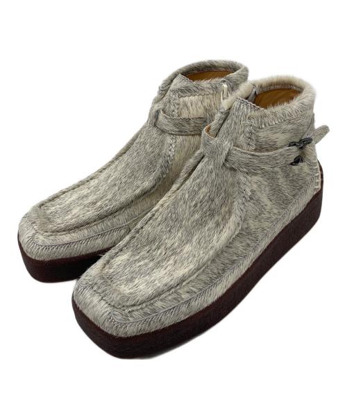 FOOT INDUSTRY（フットインダストリー）FOOT INDUSTRY (フットインダストリー) IRENISA (イレニサ) MOCCASIN SNEAKERS　モカシン ホワイト×ブラウン/HORSE サイズ:42の古着・服飾アイテム