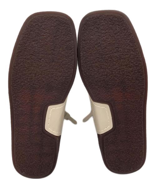 FOOT INDUSTRY（フットインダストリー）FOOT INDUSTRY (フットインダストリー) IRENISA (イレニサ) MOCCASIN SNEAKERS　モカシン ホワイト×ブラウン/HORSE サイズ:42の古着・服飾アイテム