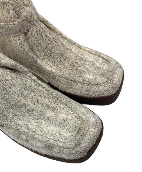 FOOT INDUSTRY（フットインダストリー）FOOT INDUSTRY (フットインダストリー) IRENISA (イレニサ) MOCCASIN SNEAKERS　モカシン ホワイト×ブラウン/HORSE サイズ:42の古着・服飾アイテム