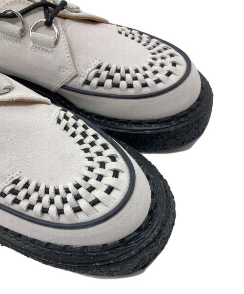 Maison MIHARA YASUHIRO（メゾン ミハラ ヤスヒロ）Maison MIHARA YASUHIRO (メゾン ミハラ ヤスヒロ) THAMES SUEDE SHOES　厚底シューズ ホワイト×ブラック サイズ:41の古着・服飾アイテム