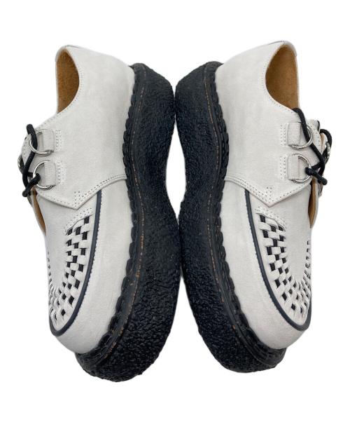 Maison MIHARA YASUHIRO（メゾン ミハラ ヤスヒロ）Maison MIHARA YASUHIRO (メゾン ミハラ ヤスヒロ) THAMES SUEDE SHOES　厚底シューズ ホワイト×ブラック サイズ:41の古着・服飾アイテム