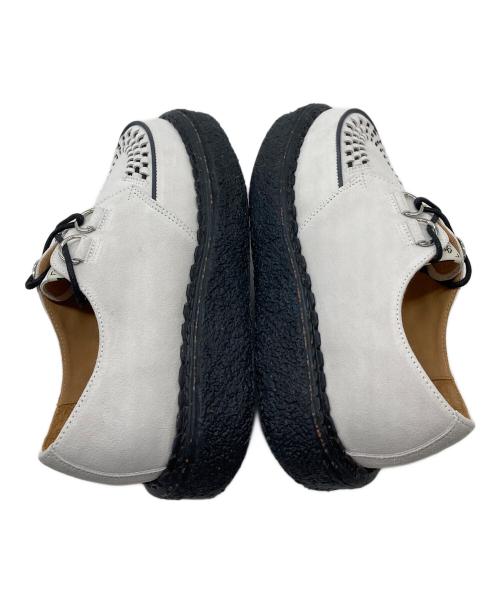 Maison MIHARA YASUHIRO（メゾン ミハラ ヤスヒロ）Maison MIHARA YASUHIRO (メゾン ミハラ ヤスヒロ) THAMES SUEDE SHOES　厚底シューズ ホワイト×ブラック サイズ:41の古着・服飾アイテム