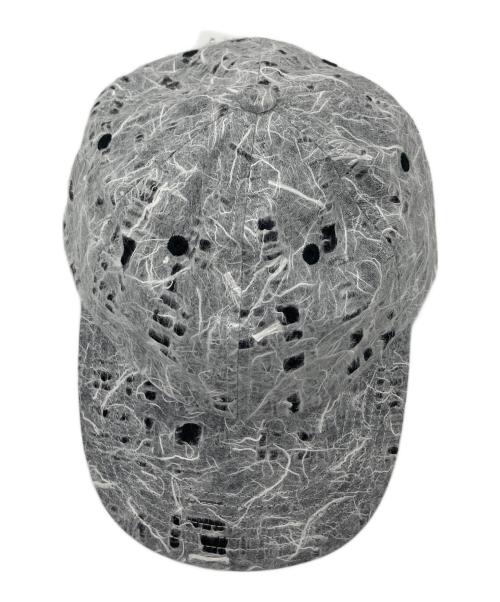 kijima takayuki（キジマタカユキ）KIJIMA TAKAYUKI (キジマタカユキ) ASHI PRINT 6PANEL CAP ホワイト×ブラック サイズ:FREE 未使用品の古着・服飾アイテム