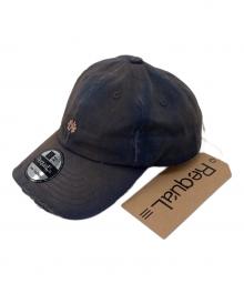 RequaL≡（リコール）の古着「Damage Logo Baseball Cap　デニムキャップ」｜ネイビー