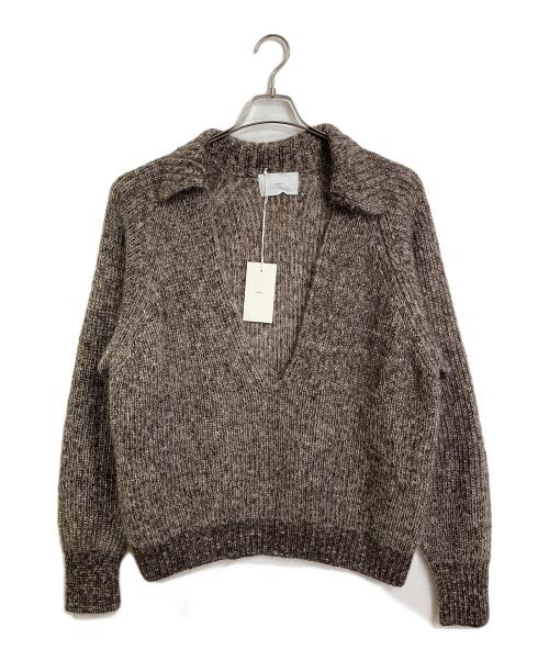 SUGARHILL（シュガーヒル）SUGARHILL (シュガーヒル) MOHAIR PULLOVER SWEATER  スキッパーニット　モヘア プルオーバー セーター　日本製 ブラウン サイズ:2 未使用品の古着・服飾アイテム