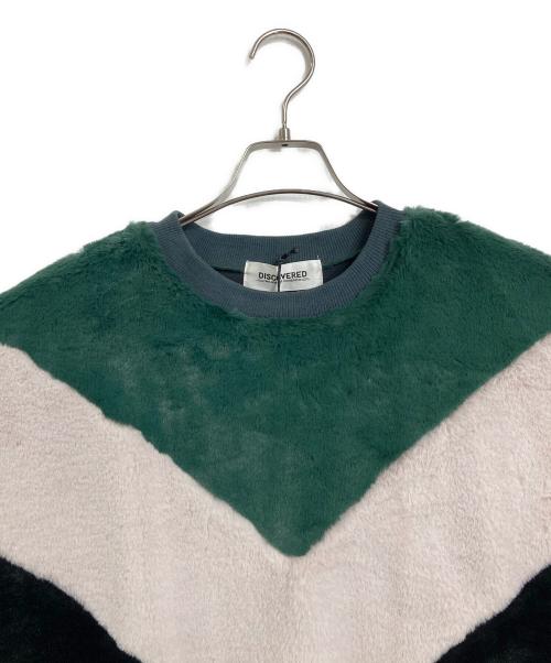 DISCOVERED（ディスカバード）DISCOVERED (ディスカバード) Far pullover  ファープルオーバー グリーン×ブラック×ホワイト サイズ:1の古着・服飾アイテム