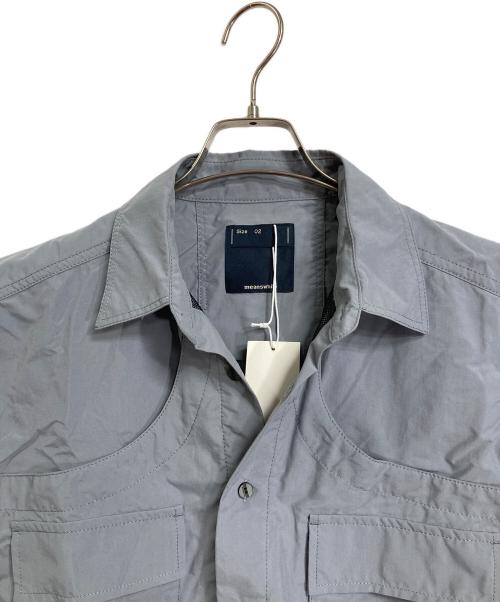 meanswhile（ミーンズワイル）meanswhile (ミーンズワイル) Luggage L/S SH/Sumi  長袖シャツ　デザインシャツ　日本製 ブルー サイズ:02の古着・服飾アイテム