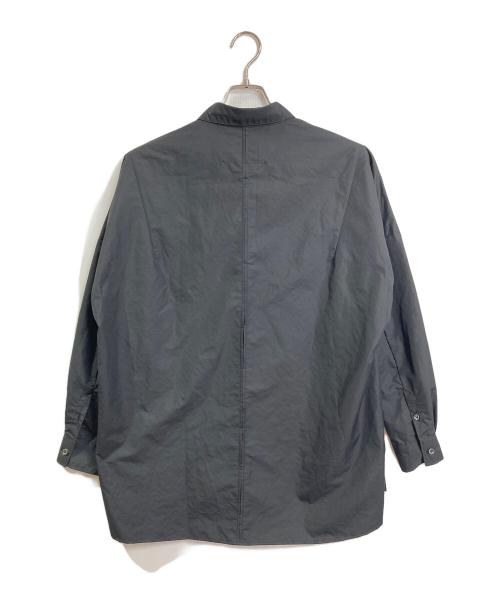 OURET（オーレット）OURET (オーレット) メッセージプリントシャツ　デザインシャツ　長袖シャツ　日本製 ブラック サイズ:1の古着・服飾アイテム