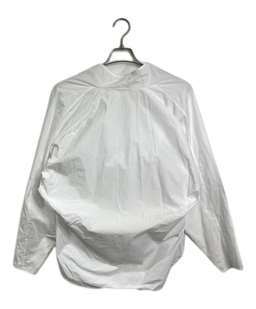 LOEFF（ロエフ）LOEFF (ロエフ) LF CTN BRD TIE SHIRT  Vネックブラウス ホワイト サイズ:FREEの古着・服飾アイテム