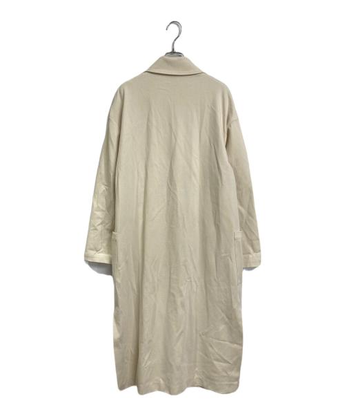 sarah pacini（サラ パチーニ）sarah pacini (サラ パチーニ) ロングコート　ステンカラーコート　イタリア製 アイボリー サイズ:2の古着・服飾アイテム